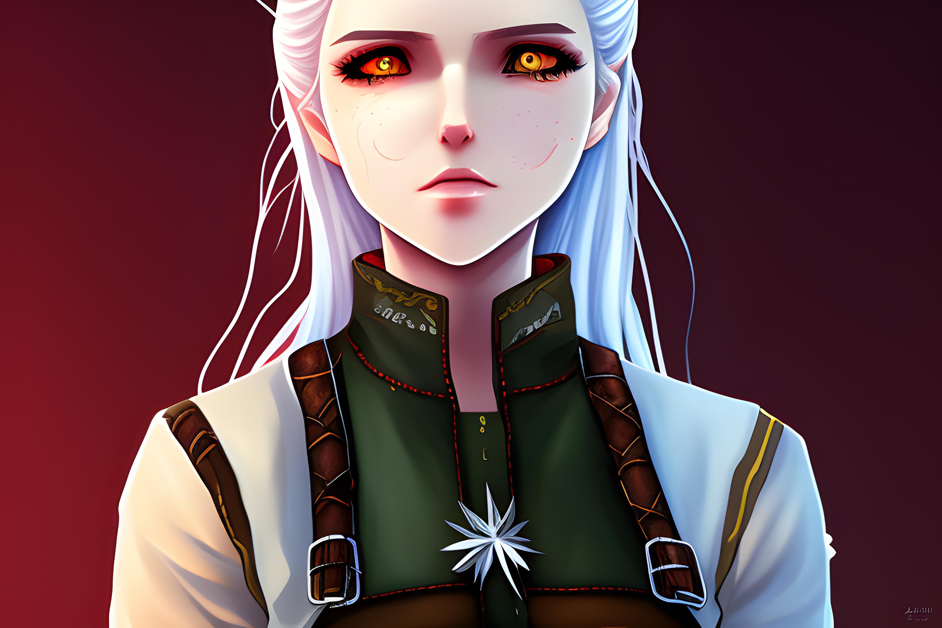 witcher anime girl | Wallpapers.ai